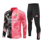25/26 Real Madrid Tracksuit Pink/Black Dragon