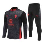 25/26 AC Milan Tracksuit Black/Red